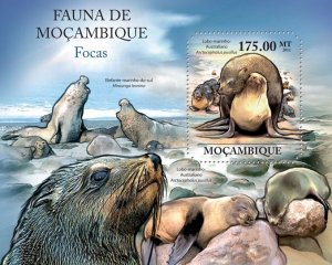 MOZAMBIQUE - 2011 - Seals - Perf Souv Sheet - Mint Never Hinged