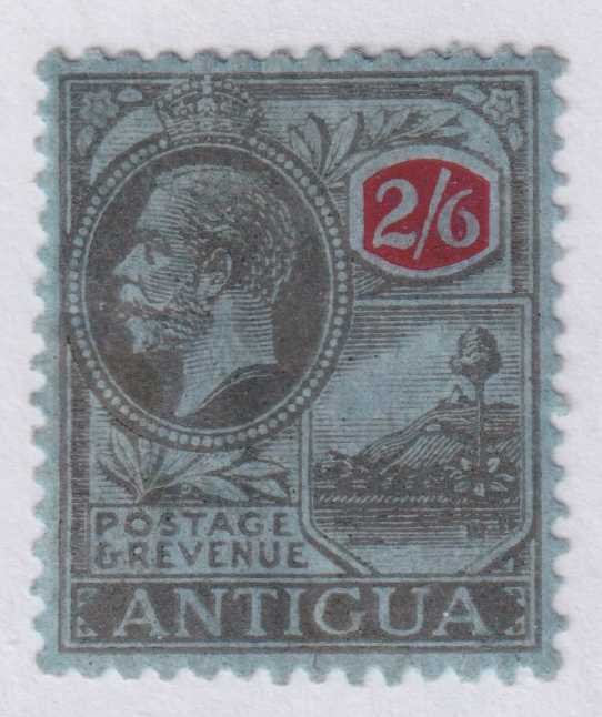 ANTIGUA 62 SG 59  MINT HINGED OG * 2sh6p ON CHALKY PAPER - VERY FINE - ANT-62