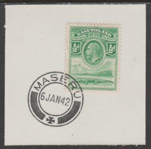 BASUTOLAND 1933 KG5 NILE CROCODILE 1/2d on piece with MADAME JOSEPH  POSTMARK