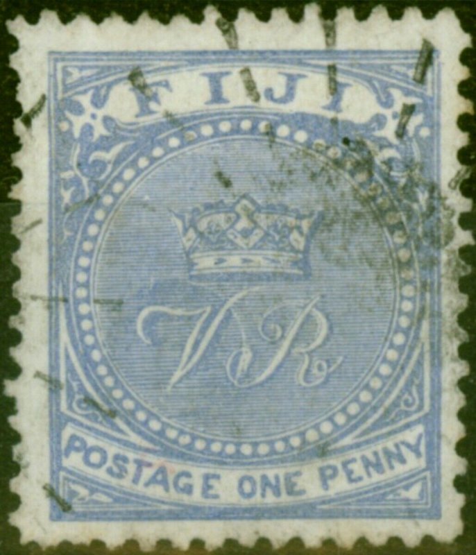 Fiji 1879 1d Pale Ultramarine SG35 Good Used