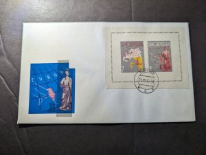 1962 Albania Souvenir Cover Tirane Matching Cachet and Stamps