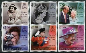 Falkland Islands Royalty Stamps 2021 MNH Queen Elizabeth II 95th Birthday 6v Set 