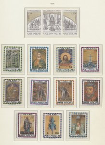 VATICAN - Scott 555-557 & 561-571 - MNH - 1974