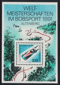 Germany World Bobsleigh Championships Altenberg MS 1991 MNH SG#MS2344