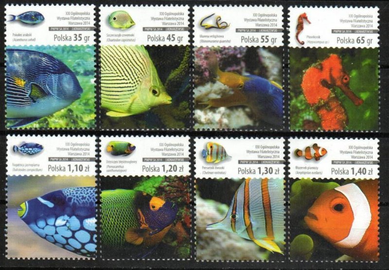 Poland Stamp 4139-4146  - Fish 