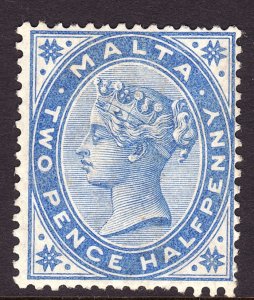 1885 Malta QV Queen Victoria 2½ pence issue Wmk 2 MLMH Sc# 11 $55.00