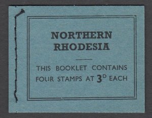 Northern Rhodesia, SG SB1, MNH complete unexploded booklet