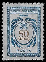 Turkey #O120 Used; 50k - Official stamp (1971)