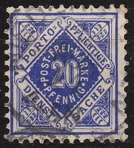 GERMANY Württemberg [Dienst] MiNr 0116 a ( O/used )