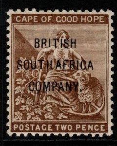 RHODESIA SG60 1896 2d DEEP BISTRE MTD MINT