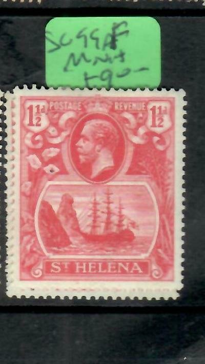 ST HELENA  (PP1305B)  KGV  1 1/2D  SHIP  SG 99F       MOG