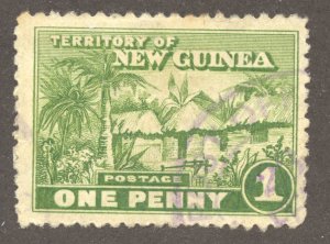 New Guinea Scott 2 UHR - 1925 1p Native Huts - SCV $6.25