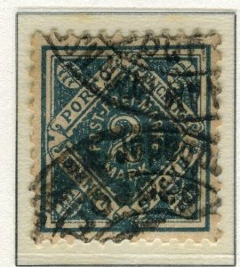 WURTTEMBERG; 1921 early Numeral issue fine used 2M. value