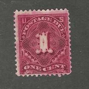 J31, DEEP CLARET POSTAGE DUE FROM 1895 MINT NG $80