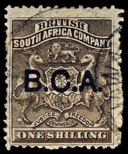 4700: British Central Africa SG7 1s Grey-Brown. 1891. Sc#7 Mi6 Used. C£19