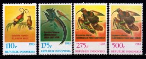 Indonesia 1983 Canderawasih Birds Mint MNH Set SC 1210-1213 SG 1722-1724 CV £25