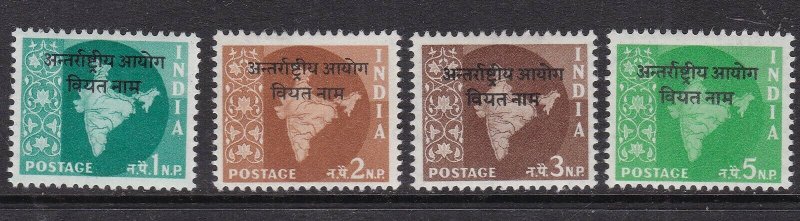 INDIA( Forces in  VIETNAM) ^^^^^^sc# 11-14  mint hinged  $$@ lar 1022india