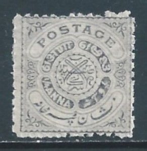 India-Feudatory States-Hyderabad #20 NH 1/4a Seal of the Nizam