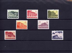 China 1974 MONUMENTS set 7v Definitive Perforated Mint (NH)