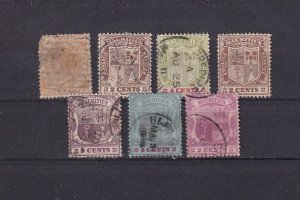 SA20a Mauritius 1870's - 1910's selection of used stamps