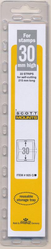 Prinz Scott Stamp Mount 30/215 CLEAR Background Pack of 22