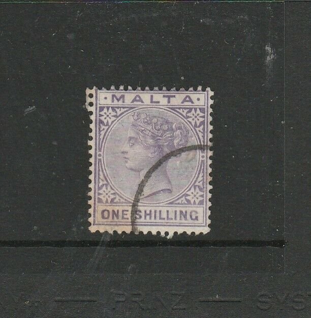 Malta 1885/90 QV 1/- Used SG 28