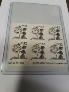 USA Mint No Gum 32c Pink Rose Error