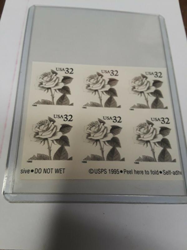 USA Mint No Gum 32c Pink Rose Error