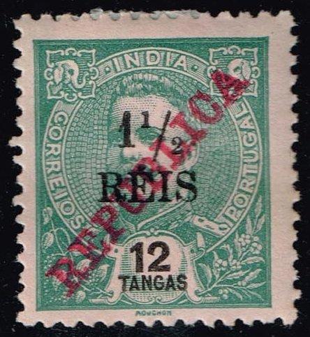 Portuguese India #392 King Carlos; Unused (1.40)