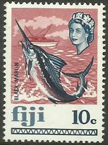 Fiji - 1969 Black marlin 10c MNH  #268