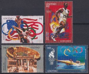 Lesotho 1996 MNH Stamps Scott 1048-1051 Sport Olympic Games Basketball