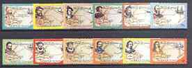 NORFOLK ISLAND - 1994 - Pacific Explorers - Perf 12v Set - Mint Never Hinged