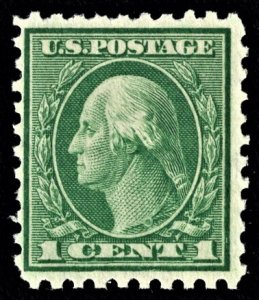 US 543 MNH F 1 Cent Washington Green Perforated 10