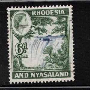 RHODESIA & NYASSALAND Scott # 164 MH - QEII & Victoria Falls