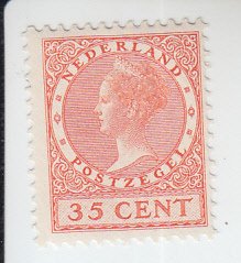 1924 Netherlands Queen Wilhelmina  (Scott 139) MLH