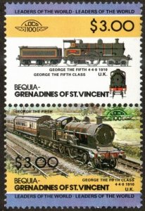 Bequia 34 - Mint-NH - $3 1910 George V Class, UK (1984) (cv $3.40)