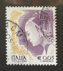 Italy 2004 Scott 2438a used - 0.03 €, Queen of Sheba, Piero della Francesa