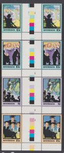 1218-21 1991 Golden Days Of Radio Gutter Pairs MNH