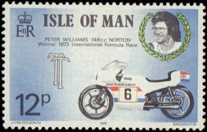 Great Britain Isle of Man #66-69, Complete Set(4), 1975, Motorcycle, Never Hi...