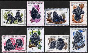 RWANDA - 1970 - Mountain Gorillas - Perf 8v Set - Mint Never Hinged