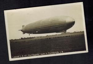 1929 Germany Graf Zeppelin LZ 127 RPPC Postcard Landing Cover Spain Flight