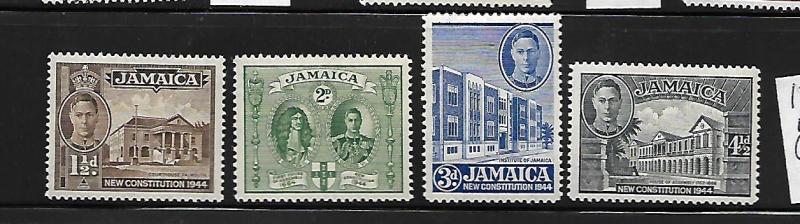 JAMAICA, 129-132, MINT HINGED, GRANTING OF A NEW CONSTITUTION