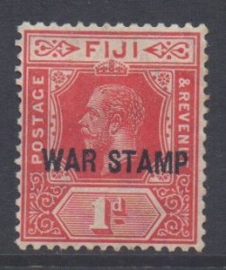 Fiji Scott MR2 - SG139a, 1915 War Tax 1d MH*