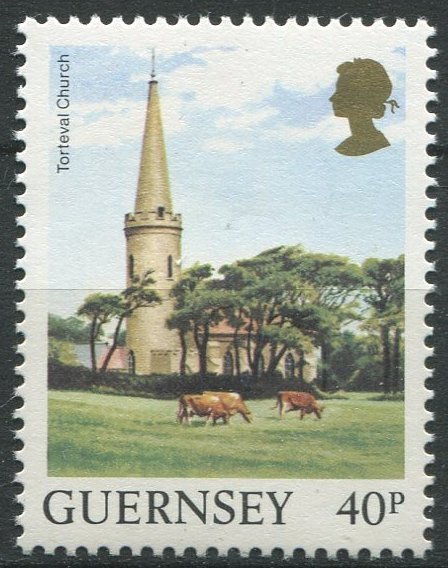 Guernsey  Sc#299 MNH, 40p multi, Definitive Series 1984-1991: Bailiwick Views...