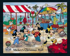 [22211] Dominica 1988 Disney Christmas Mall Mickey Mouse Goofy MNH