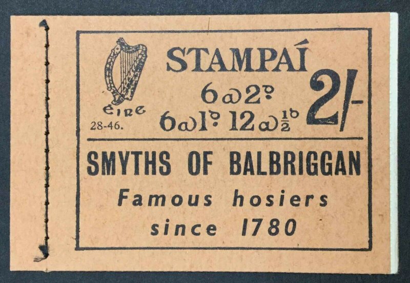 MOMEN: IRELAND SG #SB6 1946 BOOKLET PANE MINT OG NH £1,400 LOT #62537