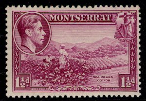 MONTSERRAT GVI SG103, 1½d purple, M MINT. Cat £25. PERF 13