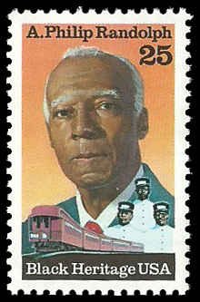 PCBstamps  US #2402 25c A.P. Randolph, Black Heritage, 1989, MNH, (3)