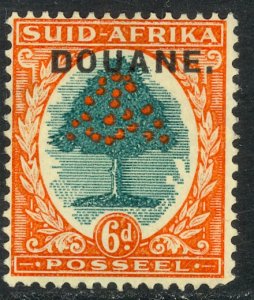 SOUTH AFRICA 1933 6d ORANGE TREE DOUANE CUSTOMS Revenue BFT. 35 Afrikaans