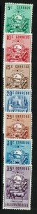 Venezuela SC# 611-617, Mint No Gum, 613 minor toning, 616 side margin thin